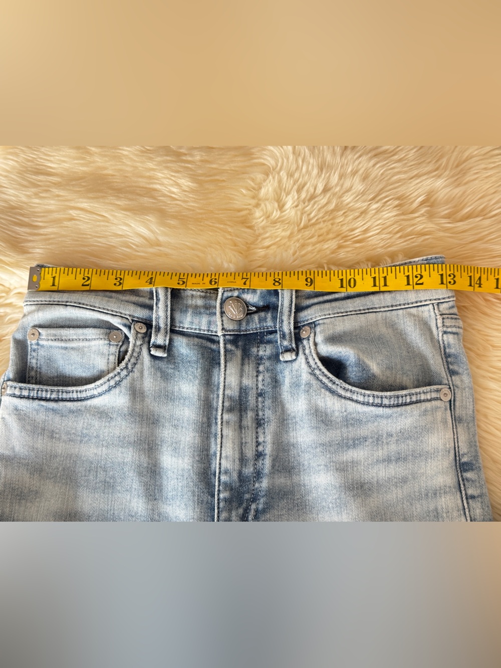 rag & bone Wren High-Rise Slim Ankle Jeans Emma Wash Size 25 - Picture 11 of 16